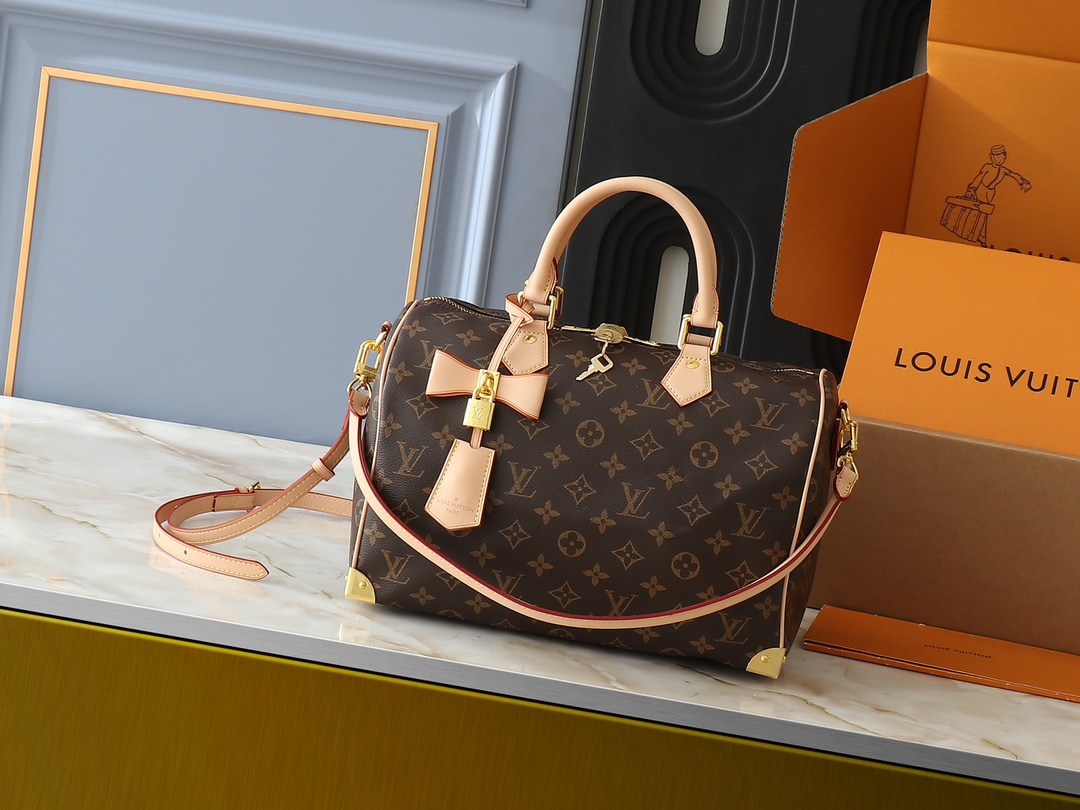 LV Capucines Bb Handbag Monogram Canvas Model M24728 Silver Hardware